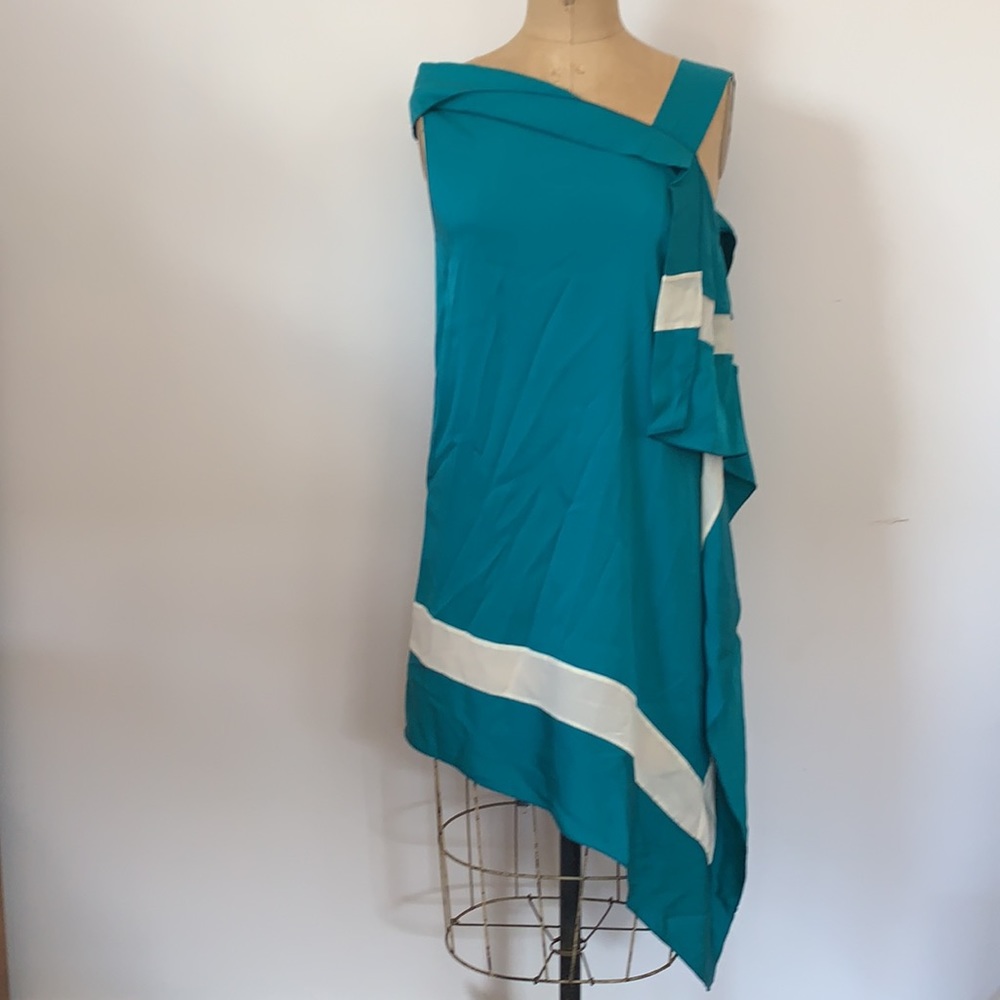 Vionnet Paris 100% silk bias cut dress 42 US 6